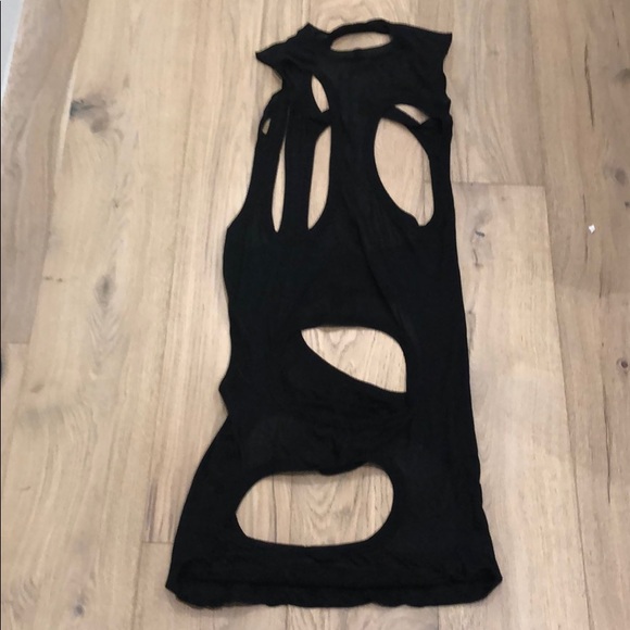 Rick Owens Dirt Black Cutout Pencil Dress 42/6 - Picture 6 of 6